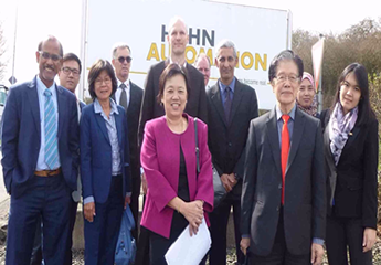 Group photo of MREPC and Malaysian delegates with Hahn Automation.